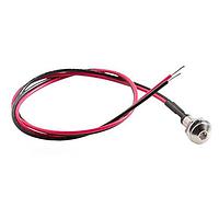 BIVAR MPC3YTW6.0 ອິນດິເຄເຕີມາດຕະຖານ ຕິດຕັ້ງບົດແຜ່ນເຫຼັກ, ໄຟ LED ເຫຼືອງ 3mm ມີເລນສ໌ທີ່ມີສີດຳ, ສາຍຍາວ 6 ນິ້ວ, ບໍ່ມີຂໍ້ຕໍ່