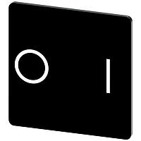 SIEMENS 3SU19000AE160QG0 ປ້າຍປະກັບ, O I INSCR. LABEL, ສີດຳ 27 X 27MM, ສັນຍາລັກ: O I