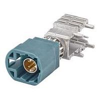 Rosenberger D4S20Y-400A5-Z ຕູ້ຕໍ່ PCB ມຸມຂວາ ປລັກ PCB ມີກະແປງ T&R ສີຟ້າ