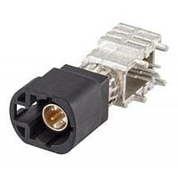 Rosenberger D4S20Y-40MA5-A ຕູ້ຕໍ່ PCB ມຸມຂວາ ປລັກ PCB ມີກະແປງ T&R ສີດຳ