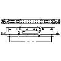 AMP Connectors - TE Connectivity 530781-6 ບອກຊ໌ ເຄັນເນຄເຕີຣ໌ 80P 2 ບັນດາ ບອກ RECP 100 C/L