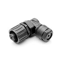 Amphenol Tuchel C016 20F003 100 12 ຕົວເຊື່ອມຕໍ່ 3+PE FEM R/A BLK SCREW SILVER CONTACT