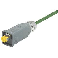 HARTING 09485252165100 Cat 6 Han 3A ສາຍສະບັບລົດ RJ45 Cat6, ສອງທ້າຍ, ປະເພດສາຍ B PVC ສີຂຽວ, 10.0m
