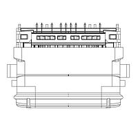 Amphenol Commercial Products 124019032112A ຕົວເຊື່ອມ USB Type C USB Type C RCPT SMT Mid mnt dualrow IPX4