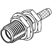 Molex 73251-0930 ຕົວເຊື່ອມ SMA JACK BULKHEAD 50OHM RG316 CABLE