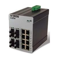 Advantech 112FX4-ST ອຸປະກອນສະຫນັບສະຫນູນ Ethernet ບໍ່ມີການຈັດການ 12PRT(8-10/100,TX,4-100,FX,DR,(MM,ST,2KM