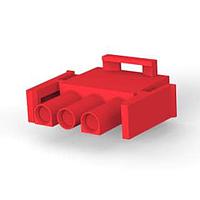 AMP Connectors - TE Connectivity 1-480700-2 ກອງປະກອບປລັກ PLUG HOUSE 3 POS RED UL94V-2