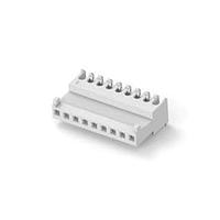 AMP Connectors - TE Connectivity 3-644563-9 ຮູງຮັບ Receptacle FEED THRU W/TAB 9P ຂາວ ບ່ອນປົດ 24 AWG