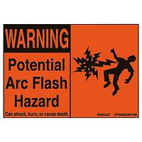 Panduit PPS0305W2100 ປ້າຍຄວາມປອດໄພ Adh Sign Polyester Warning Arc F