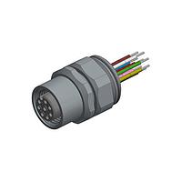 Amphenol CONEC 43-01008 ຕົວເຊື່ອມ FML SCK M12X1 ມີສາຍສົ່ງສັນຍານ ຕິດຕັ້ງດ້ານໜ້າ ປ່ຽນຕຳແໜ່ງໄດ້
