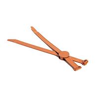 HellermannTyton 156-03013 Cable Mounting & Accessories 3-Piece Wide Strap Tie with Coupler, 9.1" Long, 0.37" - 2.25" Dia, 120lbs, PA46, Brown, 100/bg