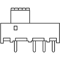 AMP Connectors - TE Connectivity STS1300PC04 ສະຫນັບສະຫນູນ SP3T ສະລາຍສະຫນັບ