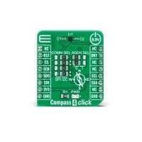 Mikroe MIKROE-4231 ເຄື່ອງມືພັດທະນາເຄື່ອງຈັດຕຳແໜ່ງ Compass 4 Click