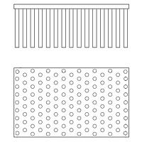 TDK-Lambda HS00110 ທ່ອອຸ່ນຮູບກ້ອງມົນ PFH500 Heatsink 1.5" fins