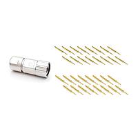 Amphenol SINE Systems MA7CAE1600-S3-KIT ຕົວເຊື່ອມມົວມົນມາດຕະຖານ 16 ຕຳແໜ່ງ ປຸ່ມຕົວເຊື່ອມຕົວກົງ, ຊຸດຕົວເຊື່ອມ, ມີເກັບກັນເກັບ, ປະເພດ E, ເຂົ້າດ້ວຍການຫວັງເຂົ້າທາງການເຄື່ອນໄຫວຊ້າຍ, ການກວດຈັບສາຍ 11-15mm, ລວມຕົວຕິດຕໍ່ຜູ້ຊາຍ