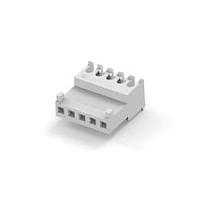 AMP Connectors - TE Connectivity 3-644563-5 ຮູງຮັບ Receptacle Housing FEED THRU W/TAB 5P ຂາວ ບ່ອນປົດ 24 AWG