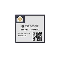 Espressif Systems ESP32-C3-MINI-1U-H4 ໂມດູນ Multiprotocol ໂມດູນ SMD, ESP32-C3FH4, ຕູ່ມອນອານເທນນາ IPEX, -40C - +105C