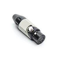 Amphenol Audio AX5FB8M-AU ຕົວເຊື່ອມສາຍສະເພາະ 5P SOCKET F PLUG BLKGLD W GRY MRK SLV