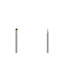 GCT (Global Connector Technology) CABLE 084 RF-250-0/0/0-E ການປະກອບສາຍ RF I-PEX MHF Plug 1.13mm ສາຍດຳ ຕິດຕັ້ງປາຍງ່າຍ, ຍາວ 250mm