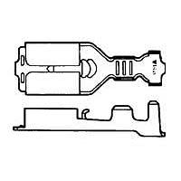 AMP Connectors - TE Connectivity 175022-1 (CUT STRIP) ຂໍ້ຕໍ່ 250 POSITIVE REC EX Cut Strip ຂອງ 100