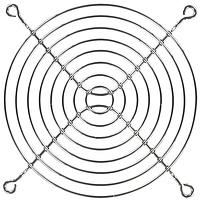 Qualtek Electronics 08130 ກາດພັນລົມຮູບລວຍສາຍ 120mm, ພັນສີນິເຄວລຄຣອມສະຫວັນແຈ້ງ