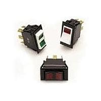 Carling Technologies LTIGK61-6S-WH-LU-NBL/125N ສະຫນັບສະຫນູນ Rocker LTIGK616SWHLUNBL/125N