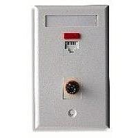 Molex 18400-0539 ທ່ອງສາຍແລະທາງຜ່ານສາຍ STREAMLINE WALLPLATE 2P W/LABEL-WHT