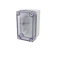 Bud Industries PIP-11763-C ກະຕ່າງປົກກັນສຳລັບການຄ້າ PC+10% ກະຕ່າງເສັ້ນໃບແບບກະຕ່າງກັບກຸ່ມສອງສະກຣູບແລະປົກຄຸມທີ່ຊັດເຈນ (5.1 X 3.2 X 3.4 ນິ້ວ)