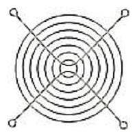 Qualtek Electronics 08213 ກາດພັນລົມຮູບລວຍສາຍ 120mm, ພັນສີນິເຄວລຄຣອມສະຫວັນແຈ້ງ