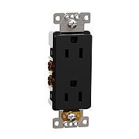 Square D SQR44101BK ປຸ່ມຮັບສະຫນອງ TR 15A RECEPTACLE RESI BK