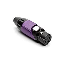 Amphenol Audio AX3FB7M ຕົວເຊື່ອມສາຍສະເພາະ 3P SOCKET F PLUG BLK W VLT MRK SLEEVE