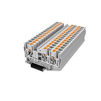 Amphenol Anytek APTS063SDGY00G ບລັອກຂໍ້ຕໍ່ທາງລົດ DIN Rail Terminal Block APT 6mm2/1-2 Feed-through terminal block ຊັ້ນດຽວ, 1in-2out ສີເທົາ