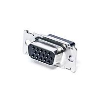 AMP Connectors - TE Connectivity 2335893-1 ຕົວເຊື່ອມຕໍ່ High Density D-Sub AMPLIMITE SZ 1 RECPT 15 POS, ST STL SHEL