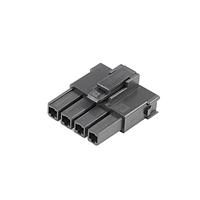 Molex 200456-1214 ຮູງຮັບ Receptacle Mega-fit Recep Hsg SR TopL 4ckt ສີດຳ