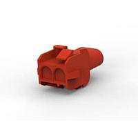 AMP Connectors - TE Connectivity 1-350778-1 ຮູງຮັບ Receptacle 02P UMNL V0 CAP HSG ສີນ້ຳຕານ