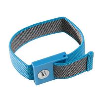 Desco S0101B ສາຍຂ້າມຂໍ້ມືປັບໄດ້ ADJUSTABLE WRIST STRAP, 1/8 (4MM) SNAP BLUE, BAND ONLY