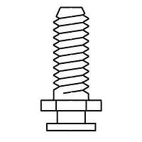 Molex / FCT 173112-0236 ສລາຍລອກ SLIDE LOCK POST 4-40 8MM ຄູ່