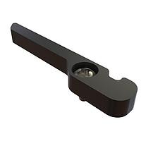 Wakefield Thermal 452E-150ULB-J ອີເຈັກເຕີ Ejector, 1.5" L, ສໍາລັບ 3U, 6061-T6 ອະລູມິນຽມ, ມືຊ້າຍ, ສີດຳ Anodize, Injection