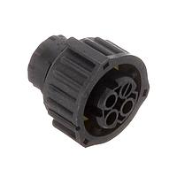 AMP Connectors - TE Connectivity 1-1719434-2 ຮອບບ່ອນປະຕູສອກກິດ 4 POS DIA 2.5 SOCKET CONNECTOR HSG