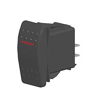 Carling Technologies V1D2B60B-AMC00-000 ປຸ່ມສະຫນອງ Contura Sealed Rocker Switch V1D2B60BAMC00000