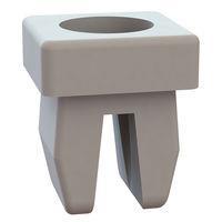 Essentra Components 60SGN00003 ກຣອມເມດ ນັດ Grommet Nut, .275x.290 ຮູ, .031-.125 Panel Thk
