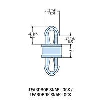 Heyco 10038 ການສະຫນັບສະຫນູນ PCB HDLSPTH-03 ຜ່ານໄນລ໌ທຣູແບບທຳມະຊາດ PCB Support
