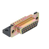 ITT Cannon M24308/23-26F ປຸ່ມຕໍ່ສອງ D-Sub MIL Spec, ຄວາມໜາໝັ້ນມາດຕະຖານ Cadmium, 2, 15