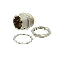 Adam Tech SD-PNN12-MMLRH-P00-000 ປຸ່ມຕິດຕໍ່ CONN RCPT MALE DIN 12POS SOLDER
