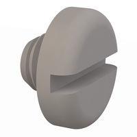 Essentra Components 011032P012 ພັນສລອດເດດ Pan Slotted Screw, #10-32 Thread, 1/8 Lg