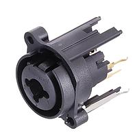 Amphenol Audio ACJC6AV2L BULK ປຸ່ມຮັບ 1/4" XLR ຕິດຕັ້ງໃນກະຕ່າງ C ປະເພດ VertPCB ເສັ້ນສຽງ Stereo ບໍ່ມີສະຫນັບສະຫນູນ XLR ດິນ ບໍ່ມີການລັດ