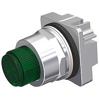 SIEMENS 52PT6X3 OPERATOR ກົມ, 2 ຕຳແໜ່ງ, ປຸ່ມກົດ PTT PL/ILL, ສີຂຽວ