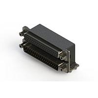 EDAC 664-037-264-043 ຕູ້ສະຫນອງ Dual Port D-Sub ມຸມຂວາ ຕູ້ສະຫນອງ Dual Port D-Sub