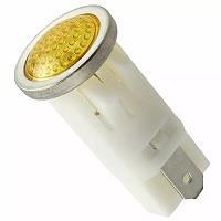 VCC 1092QD3-125VAC ຕົວຊີ້ວັດ PMI .5in. LED 125V Tab Semi-Dome ສີແດງເຫຼືອງ