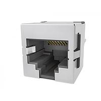 Amphenol Commercial Products RJE741887420 ຕູ້ເຊື່ອມຕໍ່ຮູບແບບ Modular / ຕູ້ເຊື່ອມຕໍ່ Ethernet ພອດເດັດ Modular Jack ແບບຕັ້ງຕົ້ນ, ຕູ້ເຊື່ອມຕໍ່ຂາຍເຂົ້າ 8P8C, ມີກັບກັນສະຫຼອງ, ມີແທບ EMI